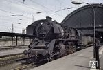 Die Dresdner 50 1308 in Dresden Hbf. Im November 1967 hatte sie im RAW Stendal den Kessel (Krupp 2659/1942) von 50 339 sowie einen Giesl-Flachejektor erhalten. Sie war noch bis 1981, zuletzt in Karl-Marx-Stadt (Chemnitz), im Dienst. (14.05.1969) <i>Foto: Robin Fell</i>