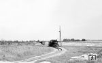 99 3462 dreht im Gleisdreieck zwischen Wegezin-Dennin und Spantekow. (18.08.1966) <i>Foto: Gerd Wolff</i>