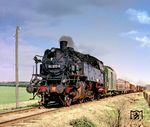 64 1212 gehörte seit dem 11.12.1970 dem Bw Salzwedel an und ist hier mit einem Güterzug nach Kalbe (Milde) unterwegs. (04.1974) <i>Foto: Karsten Risch</i>