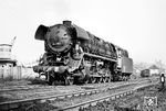 44 0053 (ex 44 1053, WLF, Baujahr 1942), die seit Oktober 1970 zum Bw Nordhausen gehörte, im Bw Sangerhausen. (15.03.1971) <i>Foto: Bernd Wüstemann</i>