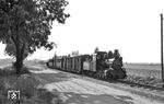 99 3462 mit P 9193 nach Anklam bei Blesewitz. (18.08.1966) <i>Foto: Gerd Wolff</i>