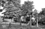99 3462 mit P 9193 (Wegezin-Dennin - Anklam) im Haltepunkt Anklam Vorstadt. (18.08.1966) <i>Foto: Gerd Wolff</i>