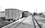 99 3462 rangiert in Anklam Kleinbahnhof. Hier bestand Anschluss an die "große Welt" der Bahnstrecke Angermünde – Stralsund. (18.08.1966) <i>Foto: Gerd Wolff</i>