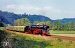 01 1531 mit dem D 503 aus Berlin bei Orlamünde. (13.05.1988) <i>Foto: Hans-Jürgen Müller</i>