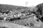 Im Herbst 1981 wurde die Saalfelder 01 2118 durch den Verein Historische Eisenbahn Frankfurt/M. von der DR erworben und am 7. November 1981 zusammen mit 23 1097 und 03 098 von Köthen kommend in die Bundesrepublik überführt. Zuvor verabschiedete sie sich bei der Reichsbahn mit einem Sonderzug von Saalfeld (Saale) nach Arnstadt, aufgenommen in Paulinzella.  (05.09.1981) <i>Foto: Joachim Schmidt</i>