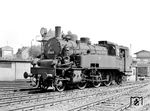 75 440 (Maschinenbau-Gesellschaft Karlsruhe, Baujahr 1917) in der Einsatzstelle Löbau (Sachsen). Stationiert war die Lok beim Bw Bautzen. (05.1969) <i>Foto: Michael Malke</i>