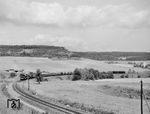 95 0030 und 95 0036 mit Dg 55445 nach Sonneberg bei Bachfeld. (14.09.1974) <i>Foto: Michael Malke</i>