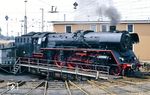 Auf dem Rückweg aus den Niederlanden besuchte 03 1010 wie auf der Hinfahrt wieder das frühere Bw Osnabrück Hbf zum Restaurieren. (23.07.1989) <i>Foto: Wolfgang Bügel</i>