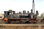91 1921 (Bw Wittenberge) im Lokbahnhof Perleberg. Die 1913 von Orenstein & Koppel gebaute Lok ging als Nr. 721 an die M.F.F.E. (Großherzoglich Mecklenburgische Friedrich-Franz-Eisenbahn) für die Westprignitzer Kreisringbahn. Die Bahnstrecke führte von Perleberg über Berge (Prign) und Karstädt wieder nach Perleberg. Sie hatte ihren Bahnhof Perleberg Süd an der Lenzener Straße gegenüber dem Reichsbahn-Bahnhof Perleberg. Westlich davon führte ein Verbindungsgleis in den Bahnhof Perleberg. 1976 wurde der Personenverkehr eingestellt. Für den Güterverkehr blieb der Abschnitt von Perleberg über Karstädt bis kurz hinter Dallmin bis Anfang der 1990er Jahre erhalten. Mittlerweile ist die Strecke komplett abgebaut.   (09.1968) <i>Foto: Klaus Kieper, Slg. Holzborn</i>