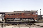 Die Baureihe V 200 der Deutschen Reichsbahn war eine dieselelektrische Lokomotive. Sie stellt die für die DDR gebaute Variante der sowjetischen Bauart M62 dar. Mit Einführung des EDV-Nummernsystem wurde sie als Baureihe 120 umgezeichnet. Die letzten Exemplare erhielten 1992 noch die gesamtdeutsche Baureihenbezeichnung 220. (26.04.1976) <i>Foto: Will A. Reed</i>