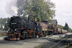 99 7234 und 199 872 legen im Bahnhof Drei Annen Hohne eine kurze Pause ein. (09.1993) <i>Foto: Will A. Reed</i>