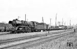 41 062 (Bw Stralsund) bespannt einen Güterzug im Bahnhof Bergen auf Rügen. (1967) <i>Foto: Robin Fell</i>