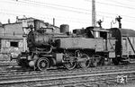 Die 1910 bei Orenstein & Koppel gebaute 91 1802 in Zwickau Hbf. Ein halbes Jahr nach dieser Aufnahme war die Lok bereits ausgemustert. (06.1967) <i>Foto: Robin Fell</i>