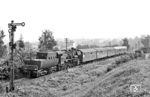 52 8005 vom Bw Zittau mit P 17870 (Zittau - Löbau) in Oberoderwitz. (27.08.1984) <i>Foto: Thomas Fischer</i>