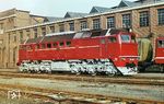 DR 120 353 nach einer V 6 im RAW Dessau.  (02.12.1982) <i>Foto: Axel Mehnert</i>