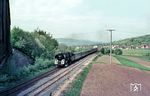 Bei Weiterode befindet sich die frisch aus 01 162 rekonstruierte 01 520 (Bw Erfurt) vor dem D 5 auf dem Weg nach Berlin. Hinter der Lok führte der Zug auch Kurswagen der SNCF. (16.05.1964) <i>Foto: Karl-Ernst Maedel</i>