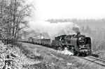 50 1002 mit Nahgüterzug 61345 nach Nossen bei Gleisberg. (11.03.1984) <i>Foto: Thomas Fischer</i>