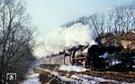 41 1125 mit einem Personenzug aus Saalfeld (Saale) bei Kahla. (01.01.1982) <i>Foto: Robin Fell</i>