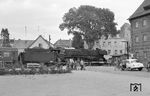 03 2153 vom Bw Rostock fährt mit einem Personenzug in Waren (Müritz) ein. (09.1971) <i>Foto: Gerhard Greß</i>
